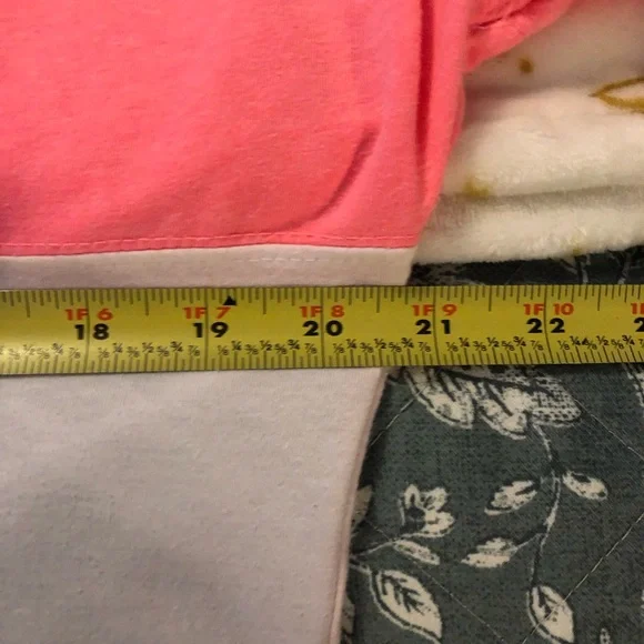 Pink and White Long Sleeve Shirt EUC - Picture 5 of 5